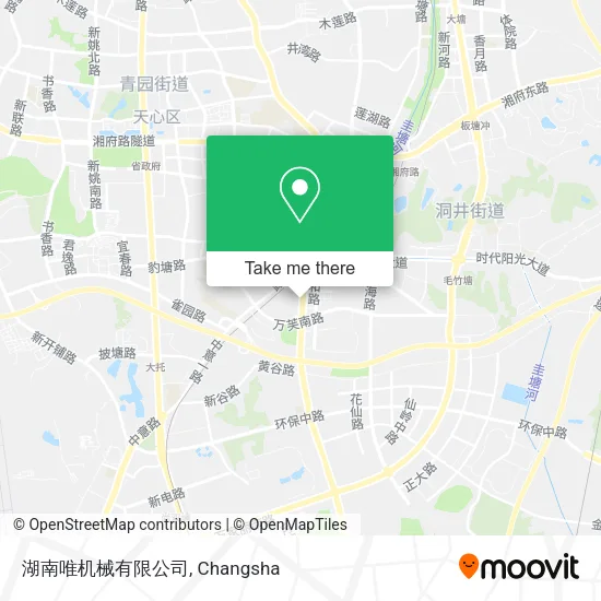 湖南唯机械有限公司 map