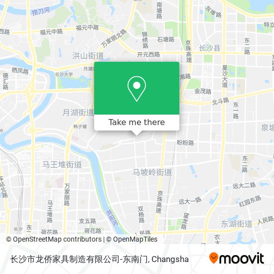 长沙市龙侨家具制造有限公司-东南门 map