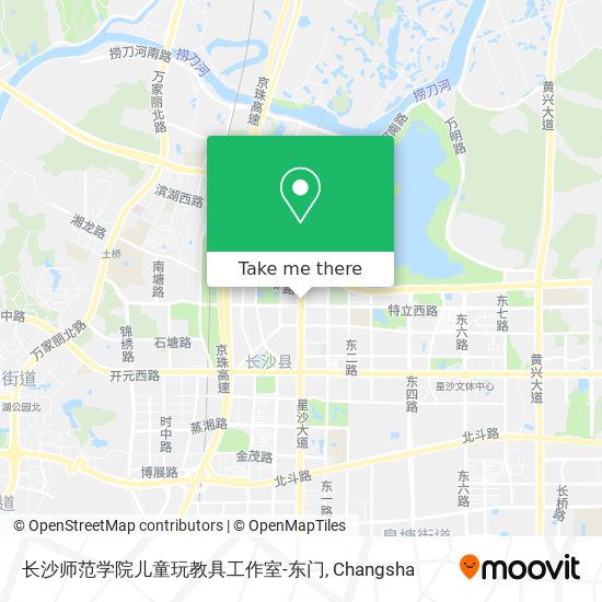 长沙师范学院儿童玩教具工作室-东门 map