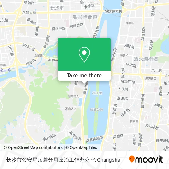 长沙市公安局岳麓分局政治工作办公室 map
