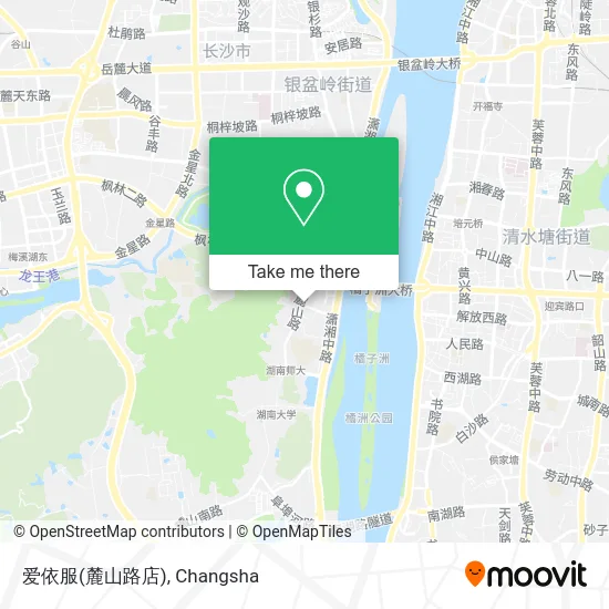 爱依服(麓山路店) map