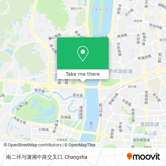 南二环与潇湘中路交叉口 map