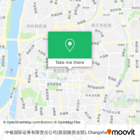 中银国际证券有限责任公司(新韶路营业部) map