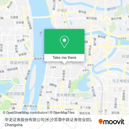 华龙证券股份有限公司(长沙芙蓉中路证券营业部) map