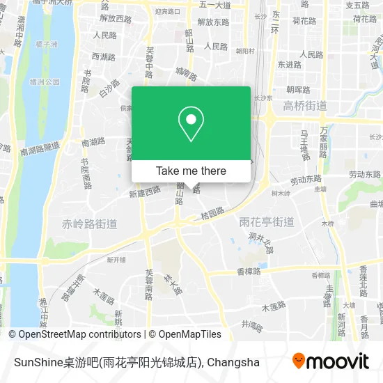 SunShine桌游吧(雨花亭阳光锦城店) map