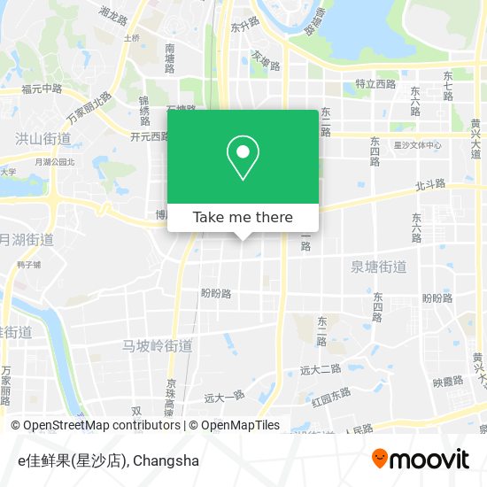 e佳鲜果(星沙店) map