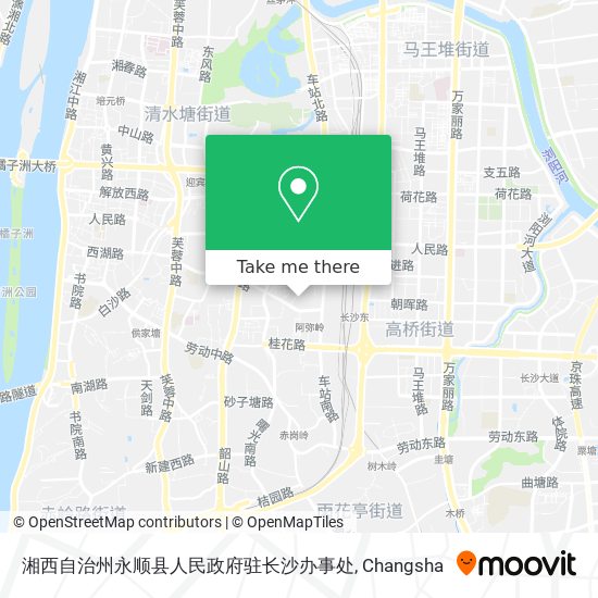 湘西自治州永顺县人民政府驻长沙办事处 map