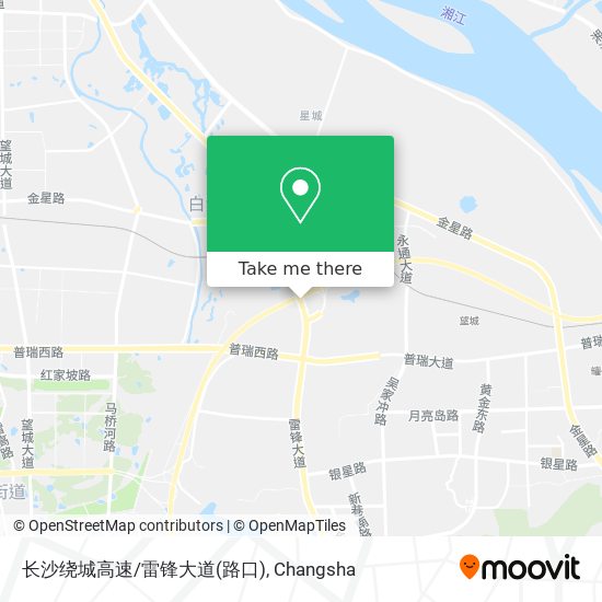 长沙绕城高速/雷锋大道(路口) map