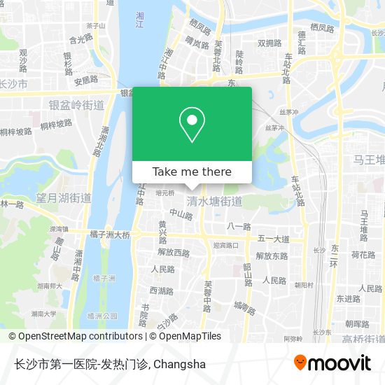 长沙市第一医院-发热门诊 map