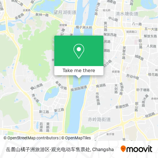 岳麓山橘子洲旅游区-观光电动车售票处 map