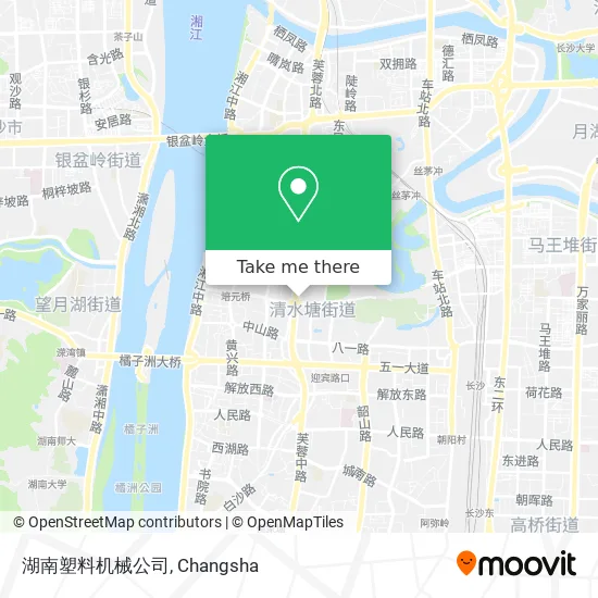 湖南塑料机械公司 map