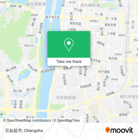 百如超市 map