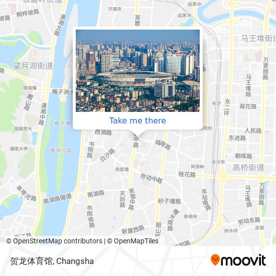 贺龙体育馆 map