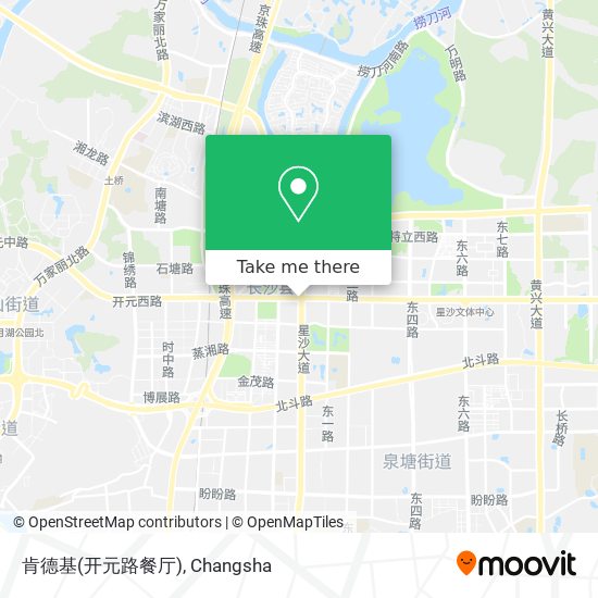 肯德基(开元路餐厅) map