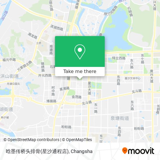 晗墨传桥头排骨(星沙通程店) map