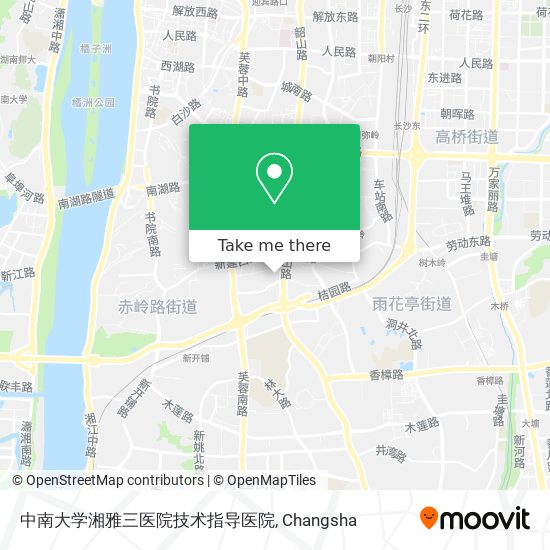 中南大学湘雅三医院技术指导医院 map
