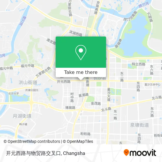 开元西路与物贸路交叉口 map