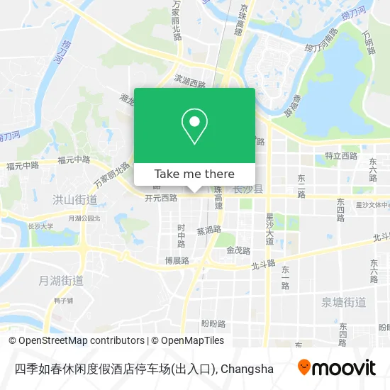 四季如春休闲度假酒店停车场(出入口) map