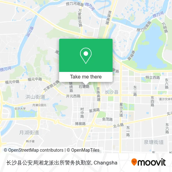 长沙县公安局湘龙派出所警务执勤室 map