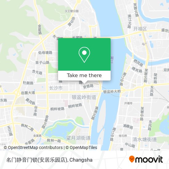 名门静音门锁(安居乐园店) map