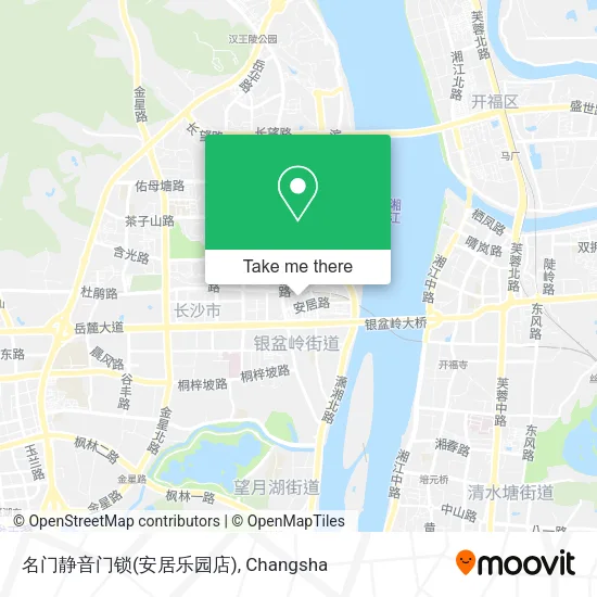 名门静音门锁(安居乐园店) map