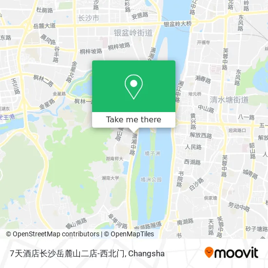 7天酒店长沙岳麓山二店-西北门 map