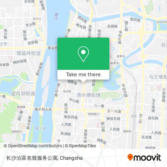 长沙泊富名致服务公寓 map