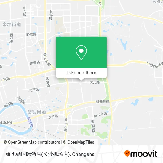 维也纳国际酒店(长沙机场店) map