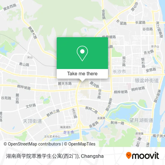 湖南商学院萃雅学生公寓(西2门) map