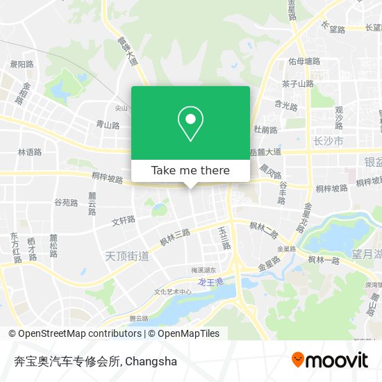 奔宝奥汽车专修会所 map