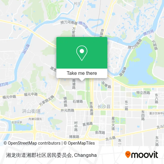 湘龙街道湘郡社区居民委员会 map
