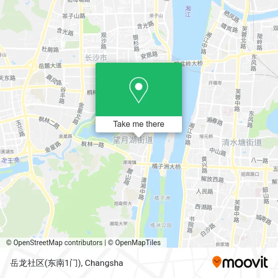 岳龙社区(东南1门) map