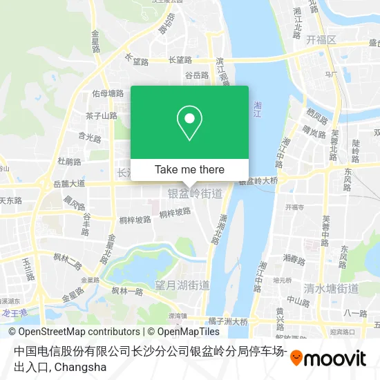 中国电信股份有限公司长沙分公司银盆岭分局停车场-出入口 map