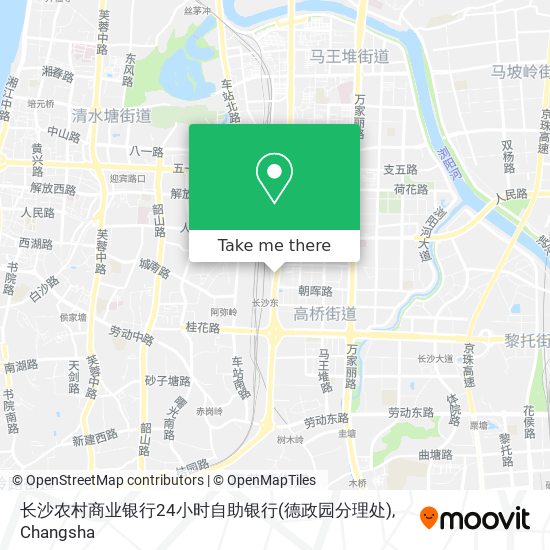 长沙农村商业银行24小时自助银行(德政园分理处) map