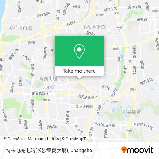 特来电充电站(长沙亚商大厦) map