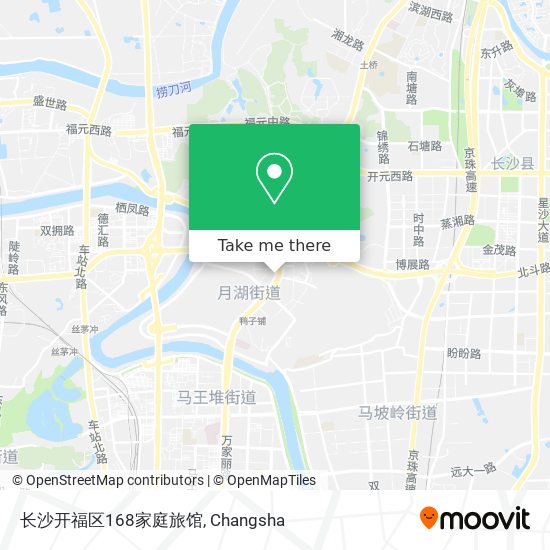 长沙开福区168家庭旅馆 map