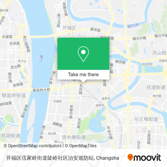 开福区伍家岭街道陡岭社区治安巡防站 map
