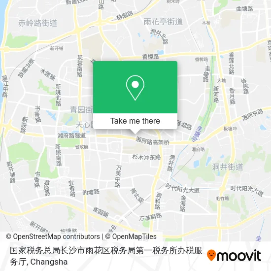 国家税务总局长沙市雨花区税务局第一税务所办税服务厅 map