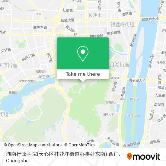 湖南行政学院(天心区桂花坪街道办事处东南)-西门 map