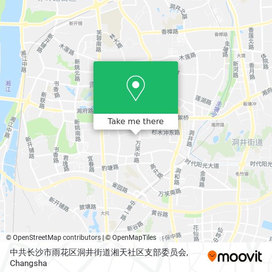 中共长沙市雨花区洞井街道湘天社区支部委员会 map