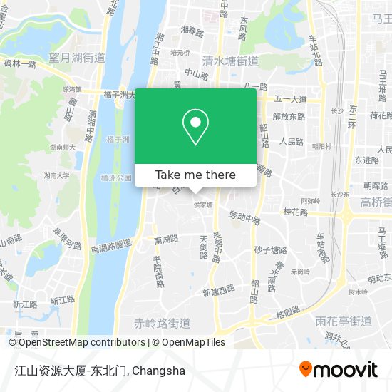 江山资源大厦-东北门 map