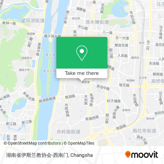 湖南省伊斯兰教协会-西南门 map