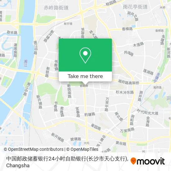 中国邮政储蓄银行24小时自助银行(长沙市天心支行) map