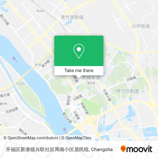 开福区新港镇兴联社区周南小区居民组 map