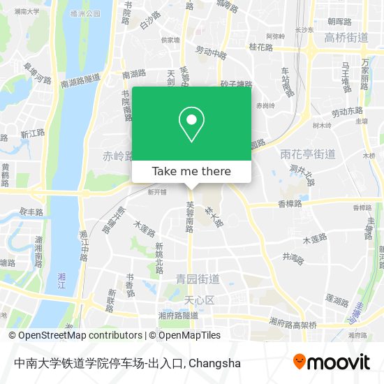 中南大学铁道学院停车场-出入口 map