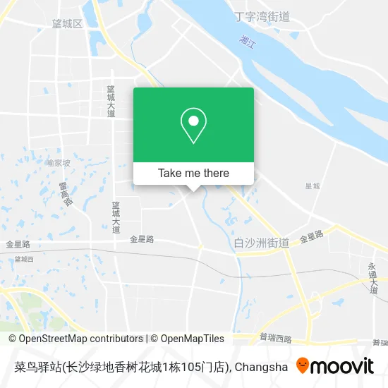 菜鸟驿站(长沙绿地香树花城1栋105门店) map
