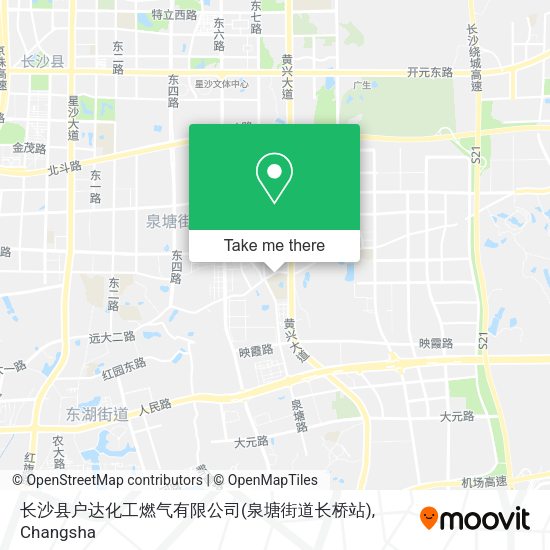 长沙县户达化工燃气有限公司(泉塘街道长桥站) map