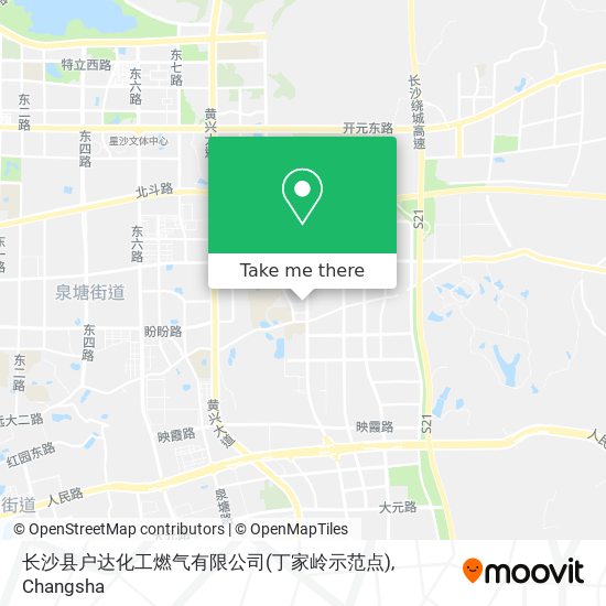 长沙县户达化工燃气有限公司(丁家岭示范点) map