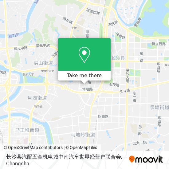 长沙县汽配五金机电城中南汽车世界经营户联合会 map