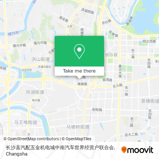 长沙县汽配五金机电城中南汽车世界经营户联合会 map